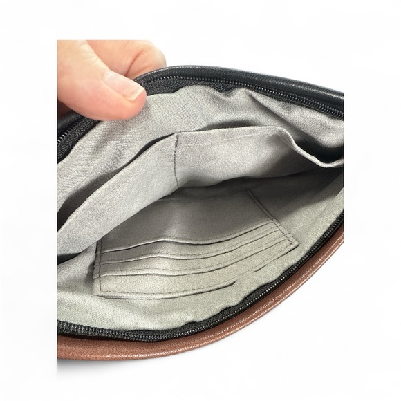 Lodis‎ Burgundy Pebbled Leather Crossbody Bag Brand New - Picture 5 of 6